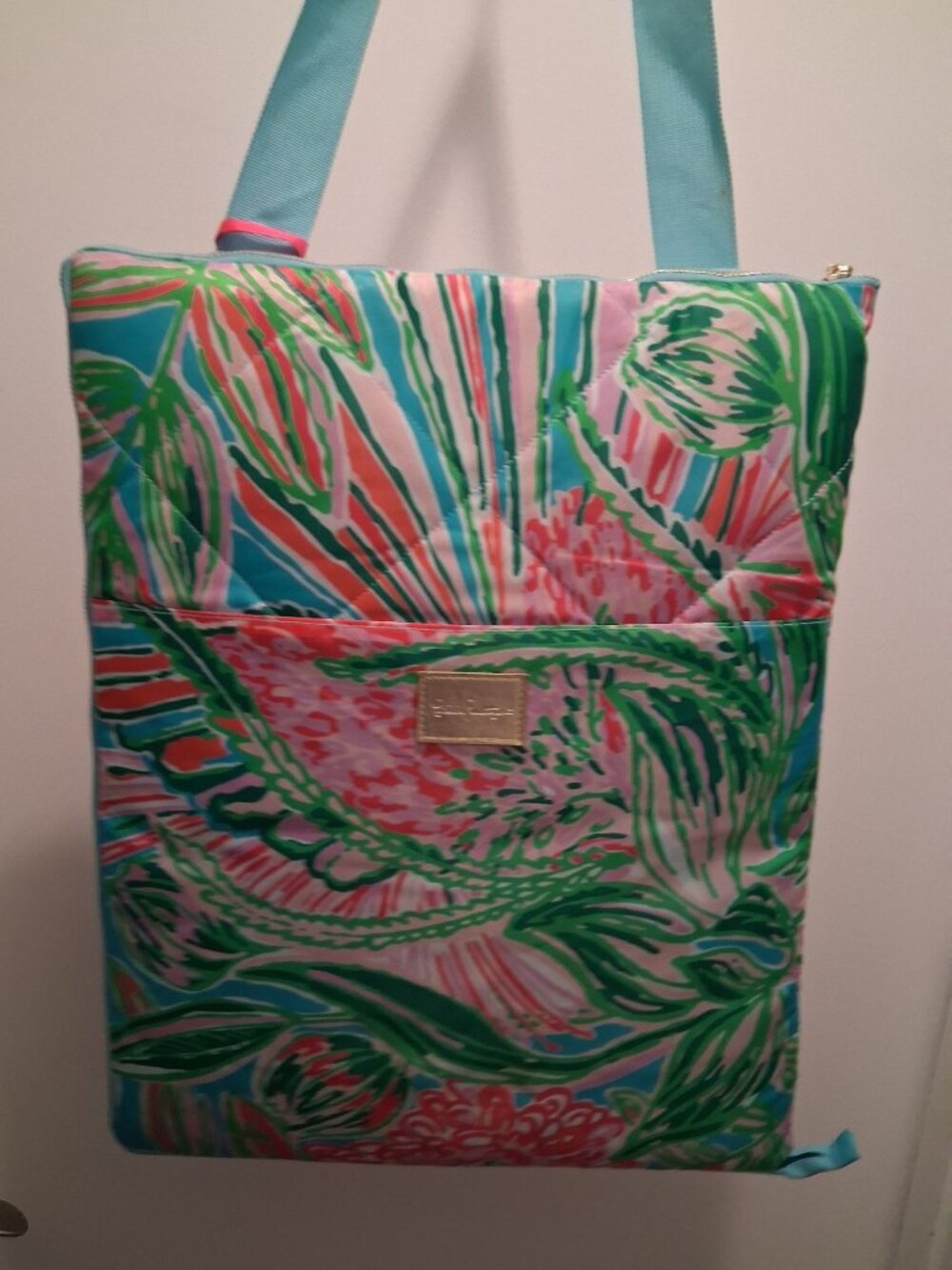 NWT Lilly Pulitzer Beach & Picnic Blanket Outdoors Summer Zip Up Tote 57"x72"